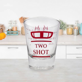 แก้วตวง 2 ชอตต์ measuring cup 2 shot (Delisio)