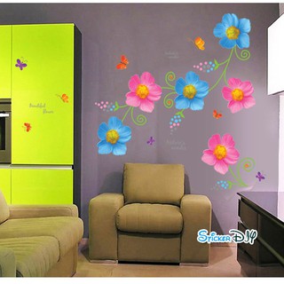 Transparent Wall Sticker สติ๊กเกอร์ติดผนัง Natures wonder (กว้าง108cm.xสูง78cm.)