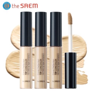 รูปภาพขนาดย่อของThe Saem Cover Perfection Tip Concealer SPF 28 PA++ ขนาด 6.5 g.ลองเช็คราคา