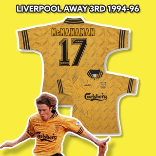 LIVERPOOL AWAY 3rd 1994-1996 McMANAMAN 17 FOOTBALL SHIRT SIZE M