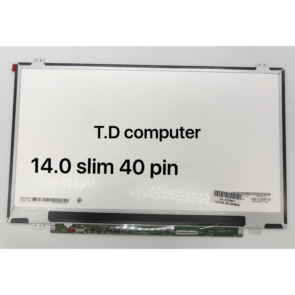 ภาพสินค้าจอโน๊ตบุ๊ค LED 14.0 SLIM 40 PIN HD (1366X768) หูบน-ล่าง / จอโน๊ตบุ๊ค มือ1 พร้อมส่ง รับประกัน 6 เดือน จากร้าน td.electronic2 บน Shopee ภาพที่ 1