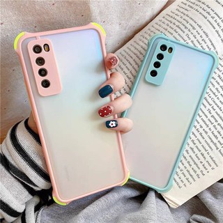 ｛ส่งจากไทย}​เคสขอบสีหลังขุ่น OPPO Reno6(5G) เคสกันกระแทกกันกล้องกันมุม