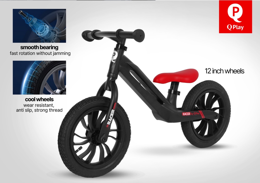 【Official Store】Qplay Racer Balance Bike จักรยานทรงตัวขาไถ (สีเขียว&ขาว ...
