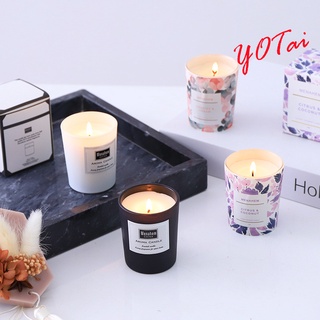 ภาพหน้าปกสินค้าYOTAI เทียนหอม เทียนอโรม่า กลิ่นหอม ดับกลิ่น เทียนหอมอโรม่า AROMA CANDLE เทียนหอมไขถั่วเหลือง ขนาด: 50g ที่เกี่ยวข้อง