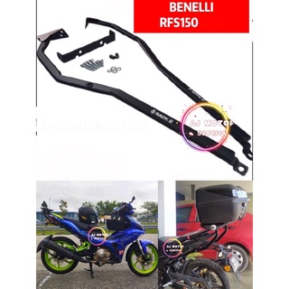 Benelli RFS150 R18i RACK-2 MONORACK HEAVY DUTY RFS-150 r18 TAPAK KAKI J TOP BOX BRACKET KOTAK BASE PLATE HLD CASE GSB