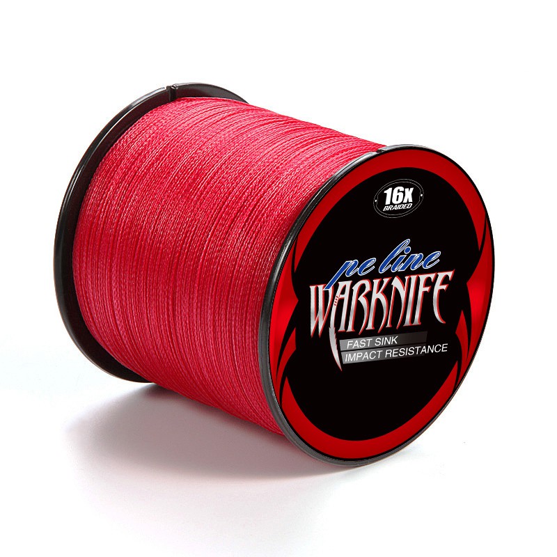 warknife-สาย-pe-ถัก16-เส้น-ยาว-100เมตร-dyneema-สาย-pe-x16-สายเบ็ดตกปลา