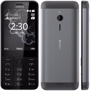 โทรศัพท์มือถือ โนเกียปุ่มกด NOKIA  230 (สีดำ) 2 ซิม จอ 2.8นิ้ว  รุ่นใหม่ 2020