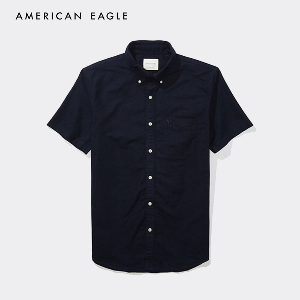 ภาพหน้าปกสินค้าAmerican Eagle Oxford Short-Sleeve Button-Up Shirt เสื้อเชิ้ต ผู้ชาย อ๊อกฟอร์ด แขนสั้น( MSH 015-2106-410)