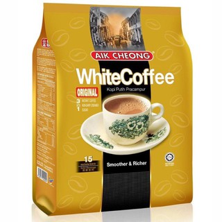AIK CHEONG white Coffee 3in1​ 40 กรัม ต่อ 1ซอง(15ซอง) กาแฟสำเร็จรูป 600g