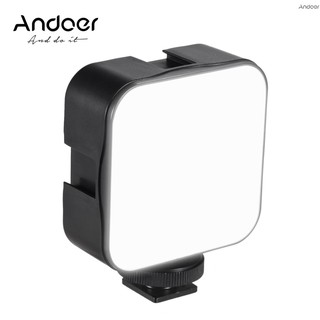 สินค้า Andoer ไฟ Led 6500 K หรี่แสงได้ 5W พร้อมอะแดปเตอร์ สําหรับกล้อง Dslr