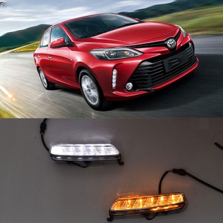 เดย์ไลท์ Daylight TOYOTA VIOS วีออส 2017 2018 2019 2020 มีไฟเลี้ยว DRL daytime running light