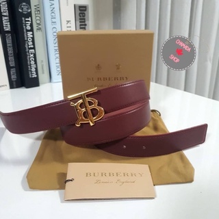 BURBERRY GENUINE  LEATHER BELT(GWP)แท้💯