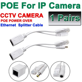 สาย POE Cable Passive Power Over Ethernet Adapter POE Splitter RJ45 Injector Power Supply Module 12-48v For IP Camera