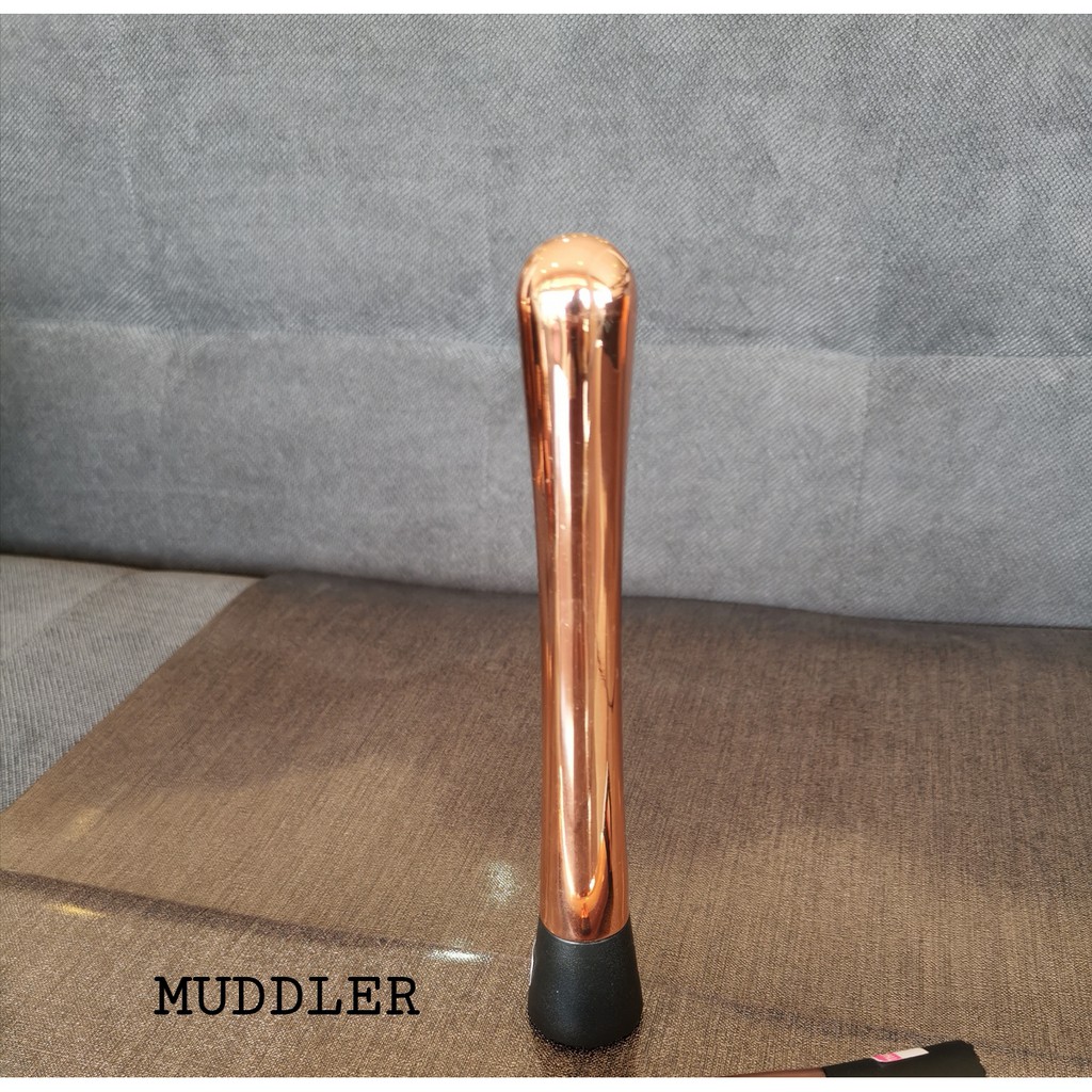 ที่บดบาร์สแตนเลสค๊อกเทล Muddlers สี rose gold อุปกรณ์สำหรับบาร์