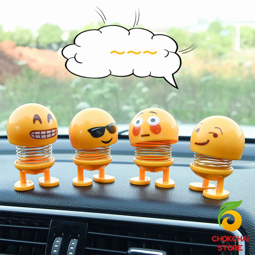 chokchaistore-a640-ตุ๊กตาอิโมจิ-ตุ๊กตาส่ายหัว-ตกแต่งรถภายใน-emoji-ตุ๊กตาส่ายหัวได้-ประดับยนต์-car-decoration