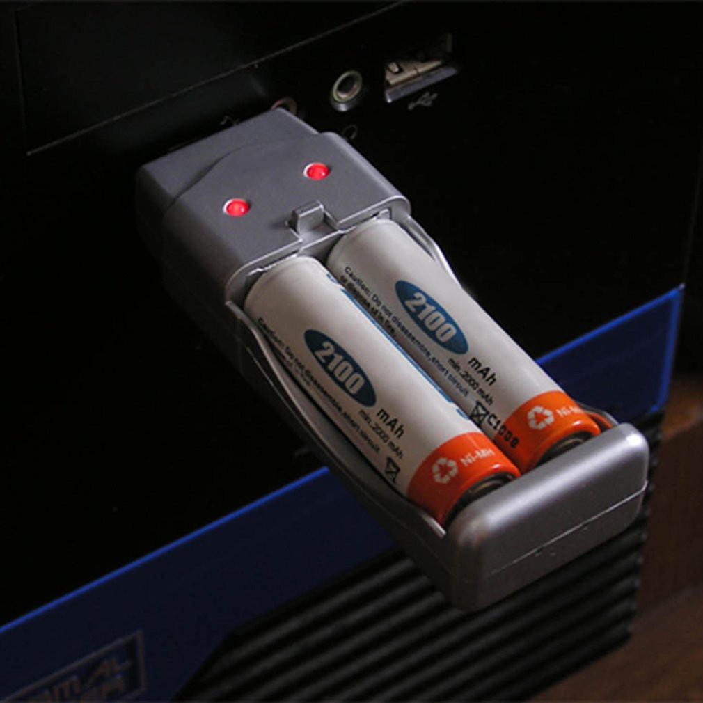 ภาพสินค้าชาร์จ USB แท่นชาร์จ ถ่านชาร์จ NiMH Rechargeable Battery AA AAA Charger จากร้าน chochockn.th บน Shopee ภาพที่ 1