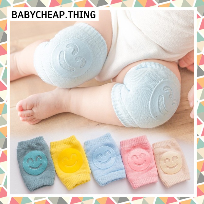 ภาพหน้าปกสินค้าสนับเข่าเด็ก (Kn4) - สนับเข่าทรงตรง หน้ายิ้ม จากร้าน babycheap.thing บน Shopee