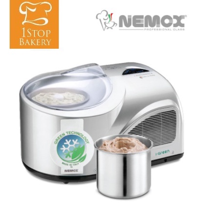 nemox-italy-gelato-ice-cream-amp-sorbet-maker-nxt1-automatic-i-green-150w-เครื่องทำไอศกรีม-1kg