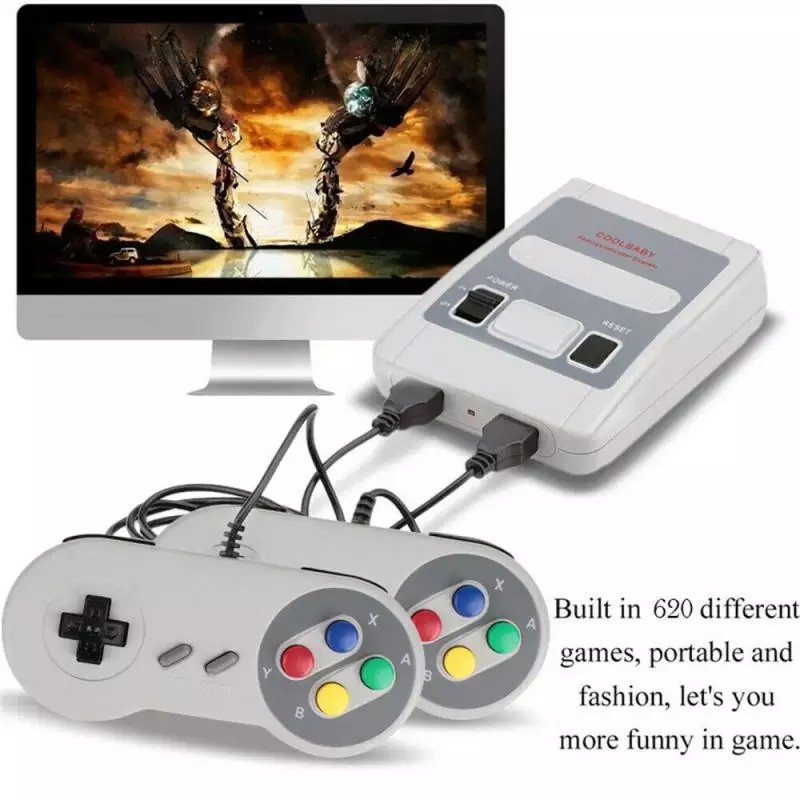 เกมส์ย้อนยุค(สมัยยุค90 8 bit เกมกด 620 Games In 1 Mini SNES TV | Shopee ...