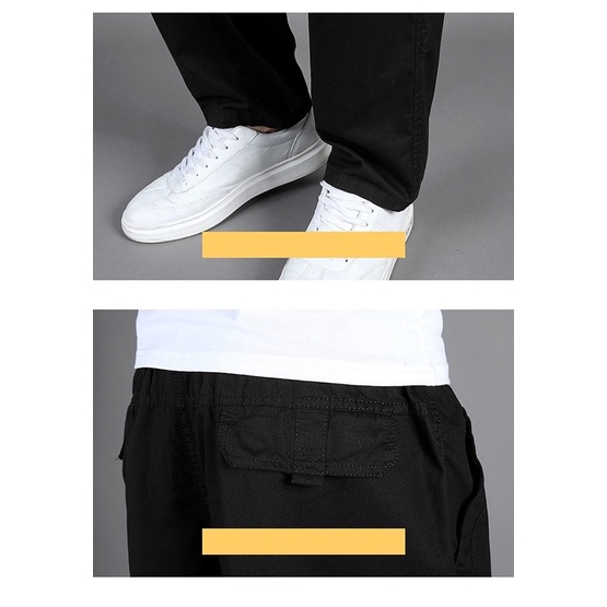 ภาพสินค้าCOD M-5XL กางเกงขายาวผู้ชายฤดูร้อนลำลองหลวมพลัสไซส์กางเกง จากร้าน taogui บน Shopee ภาพที่ 4