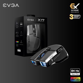 ภาพขนาดย่อของภาพหน้าปกสินค้าEVGA X17 Gaming Mouse, 8K Polling Rate, 16,000 DPI, 5 Profiles, 10 Buttons, Ergonomic, จากร้าน extrememicrocomputer บน Shopee
