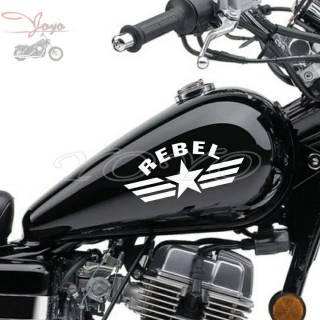 ภาพหน้าปกสินค้าสติกเกอร์ Rebel สําหรับติดตกแต่งถังน้ํามันรถจักรยานยนต์ rx king cb yamaha honda harley Etc. ซึ่งคุณอาจชอบราคาและรีวิวของสินค้านี้