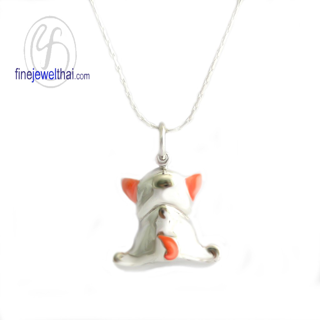 finejewelthai-จี้สุนัข-จี้ลงสี-จี้เงิน-จี้หมา-เงินแท้-925-p106803000e