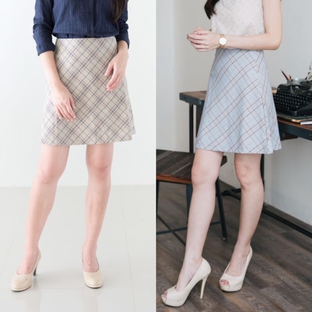 plaid-panel-skirt