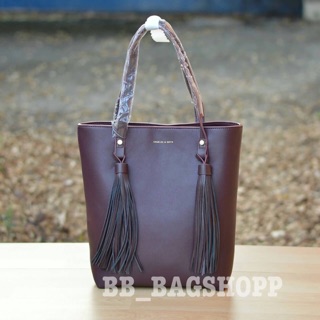 Charles &amp; Keith Bag (สีแดง Burgundy) (Outlet)