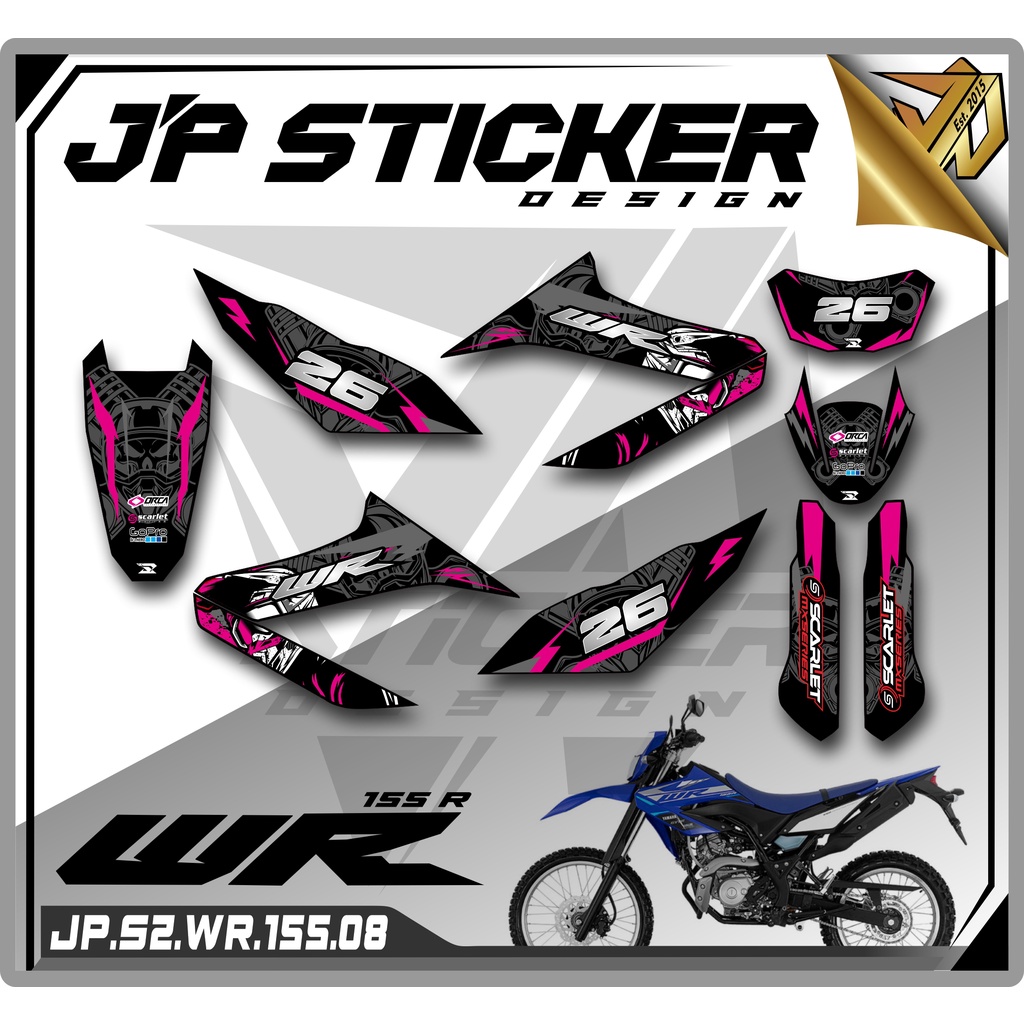 สติกเกอร์ WR 155 WR 155 - STICKER STRIPING LIST รถจักรยานยนต์ YAMAHA WR ...