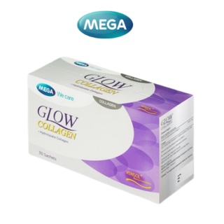 ภาพหน้าปกสินค้าMega We Care Glow Collagen กล่อง 30ซอง 1 กล่อง.ลดเลือนริ้วรอย ฝ้า กระ จุดด่างดำ ที่เกี่ยวข้อง