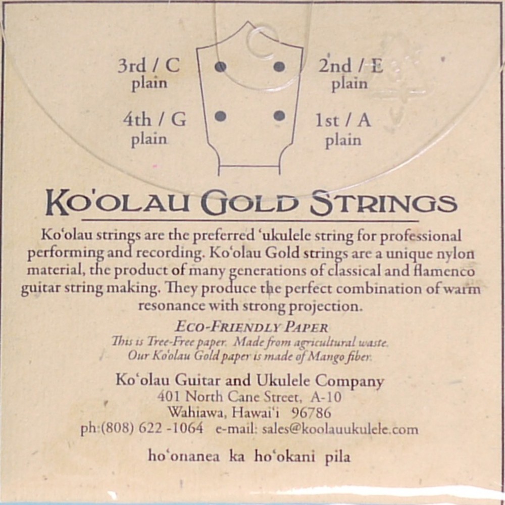 koolau-gold-strings-สายอูคูเลเล่-ยี่ห้อโคโอเลา-สีทอง