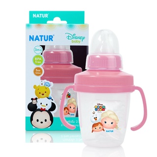 แก้วหัดดื่ม มีแขนจับ ถ้วยหัดดื่ม 2-STEP NATUR Disney TSUM 30037