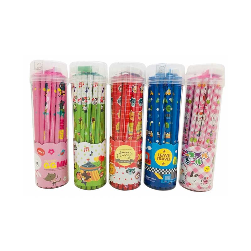 ดินสอไม้-hb-รุ่น-ggmm-แพ็ค-36-แท่ง-คละลาย101342fancy-pencil-ggmm-36-pcs-pack