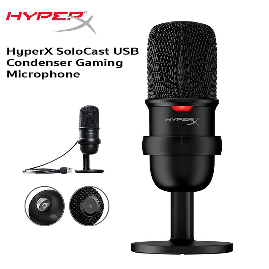 HyperX SoloCast USB Condenser Gaming Microphone รับประกัน 1 ปี Shopee