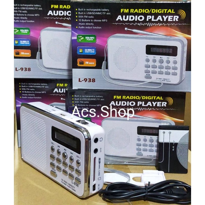 ภาพหน้าปกสินค้า( คละสี ) วิทยุ รุ่น Y - 896 และ รุ่น L - 938( FM / USB)