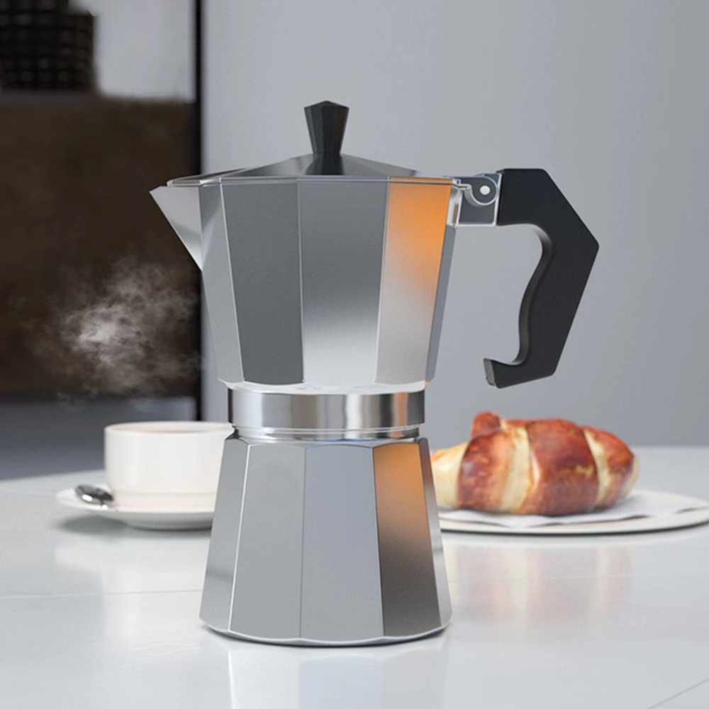 ชุดทำกาแฟ-150ml-300ml-หม้อต้มกาแฟ-มอคค่าพอท-กาต้มกาแฟ-800w-เตาไฟฟ้า-4-ชุดค่าผสม-moka-pot-set-alizmart