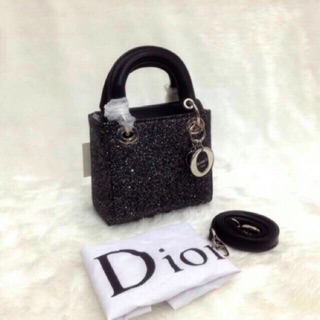 กระเป๋า dior 8" กลิตเตอร์