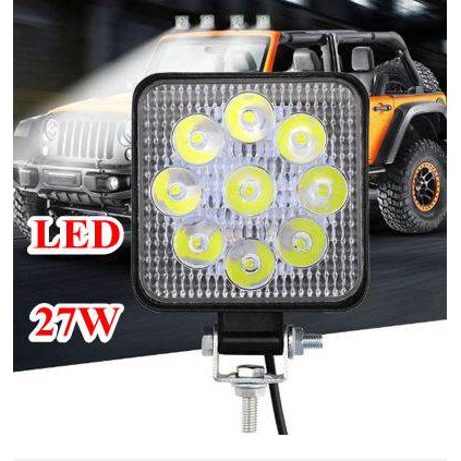 ไฟสปอร์ตไลท์-9led-27w-ติดรถยนต์-รถบรรทุก-ออฟโรด-atv