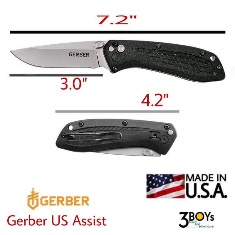 มีด-gerber-us-assist-รุ่น-30-001206-ใบมีด-420hc-fe-ด้ามจับไนลอน-ของแท้-น้ำหนักเบา-ผลิต-อเมริกา