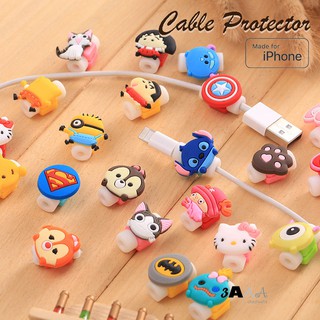 ตัวล็อคถนอมสายชาร์จ(ตัวสั้น)ลายการ์ตูน cartoon cable bite protector