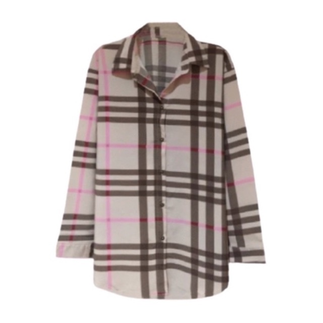 เสื้อเชิ้ต-ลายสก็อต-size-สาวอวบ