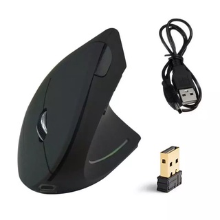 2021 Wireless Mouse แนวตั้ง USB เมาส์คอมพิวเตอร์ Ergonomic Desktop Upright Mouse 1600DPI สำหรับ PC แล็ปท็อป Office Home