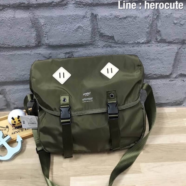 Anello logo print messenger bag Shopee Thailand