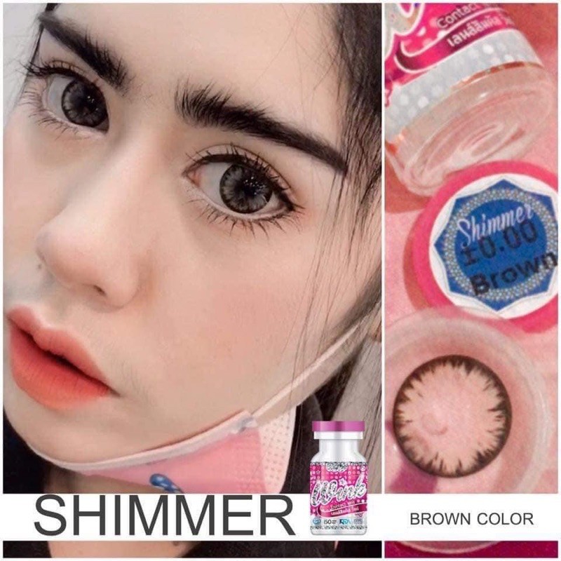 บิ๊กอายคอนแทคเลนส์-shimmer-ตาโต-ไม่มีค่าสายตา