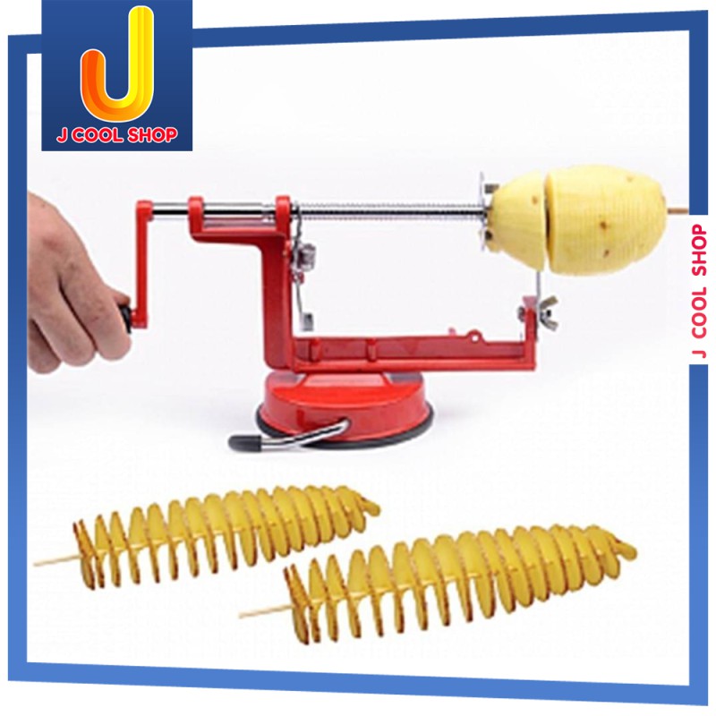 spiral-potato-slicer-เครื่องสไลด์-บิด-เกลียว-มันฝรั่ง-มืออาชีพ-ที่ทำมันฝรั่ง-มีดสไลด์