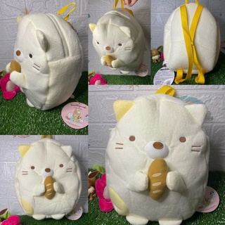 กระเป๋าเป้สำหรับเด็ก น้องแมวซูมิโกะ จุของได้เยอะค่ะ Neko Sumikko Gurashi ป้ายห้อย San-X 2021 สภาพใหม่ น่ารักมากๆ