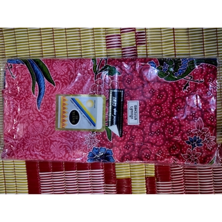 ผ้าถุง BATIK 81 สีชมพู สีแดง