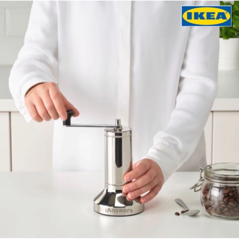 เครื่องบดเมล็ดกาแฟikea-metallisk-เมทัลลิสค์-สแตนเลส18-ซม