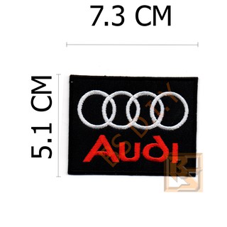 ตัวติดเสื้อ ตัวรีดเสื้อ อาร์ม Armpatch งานปักผ้า Logo Audi